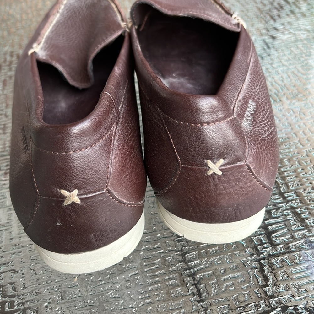 Brown leather slip on shoes adiprene by adidas - Picture 3 of 7
